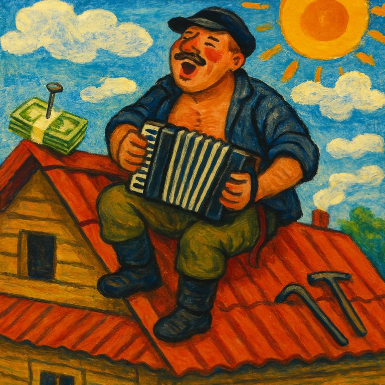 A playlist of pictures and poems. Reports from the roof.